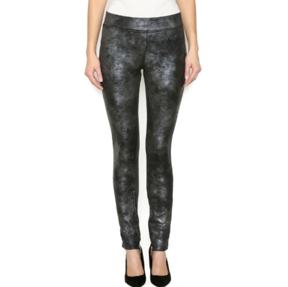 Free People Pants - Free People Metallic Zipper Bottom Legging
